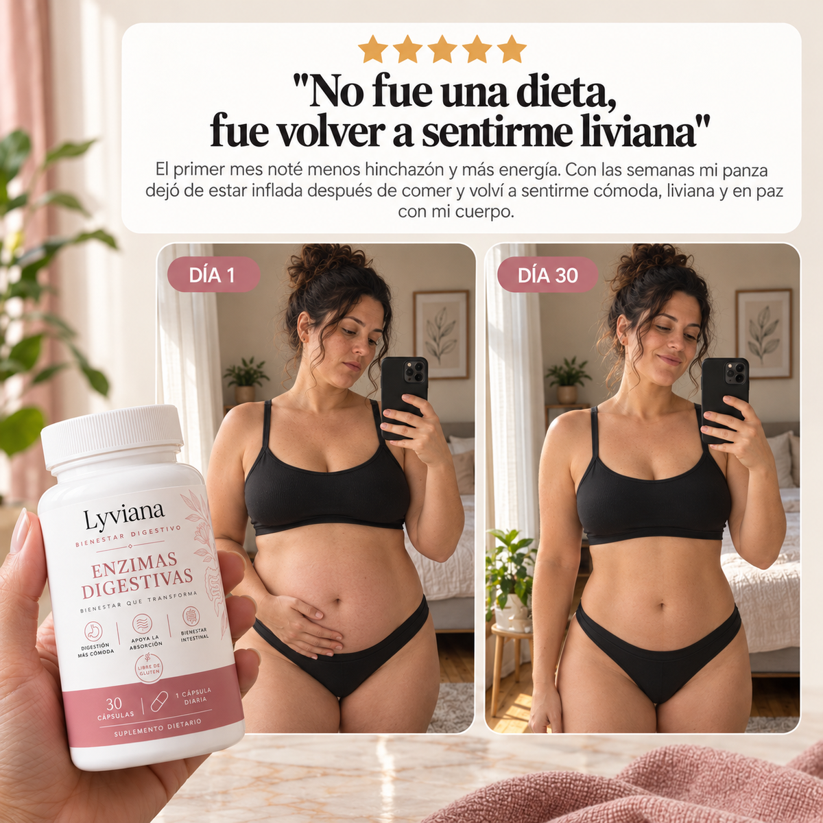 Enzimas Digestivas | Mejora la digestión, reduce la hinchazón