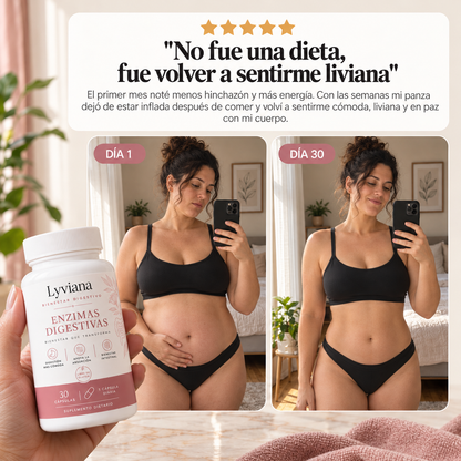 Enzimas Digestivas | Mejora la digestión, reduce la hinchazón