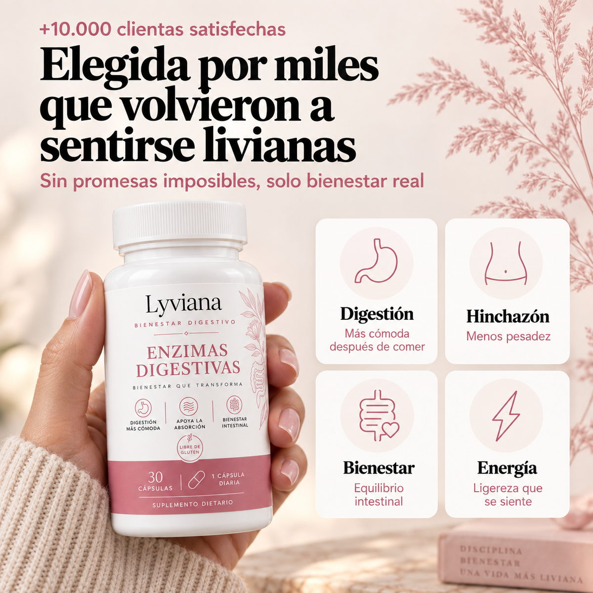Enzimas Digestivas | Mejora la digestión, reduce la hinchazón
